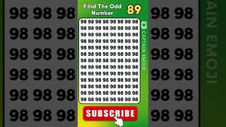 Find the number 89 shorts findtheoddemojiout youtubeshorts [upl. by Karla867]