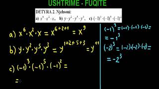 13 Matematika Klasa 8 Mesimi 13 Ushtrime Fuqitë [upl. by Eceirahs]