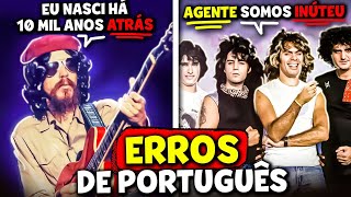 12 músicas com ERROS de PORTUGUÊS [upl. by Ramedlav299]