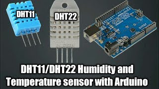 DHT11DHT22 Temperature and Humidity Sensor with Arduino [upl. by Ikcin]