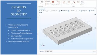 How to Use 3D Geometry Tools in COMSOL Multiphysics® [upl. by Evangelin]