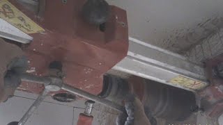 CORE DRILLING IN REINFORCED CONCRETE 100mm Kernbohrung 102mm Beton Hilti DD120 [upl. by Brenna]