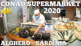 CONAD SUPERMARKET TOUR  ALGHERO SARDINIAITALY  4K [upl. by Rebane238]