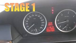 STAGE 1 BMW E60 530D Acceleration 1140kmh [upl. by Cariotta284]