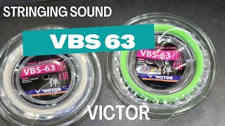 victor VBS 63 stringing sound satisfying soundbadminton racket stringing stringsabcsportskerala [upl. by Enimsaj]