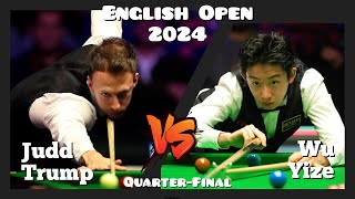 Judd Trump vs Wu Yize  English Open Snooker 2024  QuarterFinal Live Full Match [upl. by Arised]