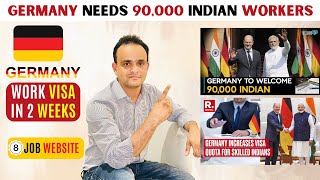 Germany 🇩🇪 Need 90000 Indians Workers  Work Permit Just in 2 Weeks  Tabrez Malik [upl. by Halverson327]