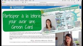 Comment participer à la loterie de la Green Card [upl. by Hardan]