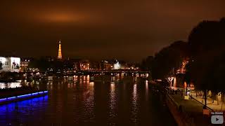 ASMR Paris at Night People Sound Ambience 7 Hours 4K  Sleep Relax Focus Chill Dream [upl. by Eirahcaz]