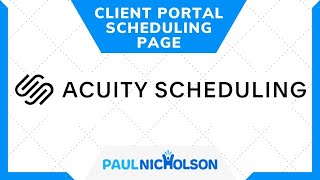 Acuity Scheduling Client Login To See Their Schedule [upl. by Jamesy]