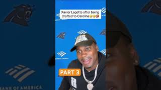 Xavier Legette after being drafted to Carolina🤣🤣🏈 PART 3 [upl. by Drogin71]