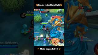 Hanabi VS Lord Epic Fight 😱  shorts mobilelegends mobalegends5v5 [upl. by Eivets]