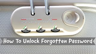 How To Easy Unlock Forgotten Suitcase Lock password DIY [upl. by Arytahs446]