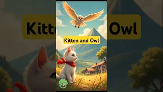 kittens adventure with an owl in the mountains thecatstoryaicatcatlovercutecattrendingshorts [upl. by Anthiathia]