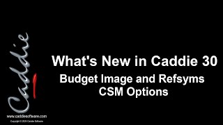 Caddie 30 Budget Image and Refsyms CSM Options [upl. by Hawthorn56]