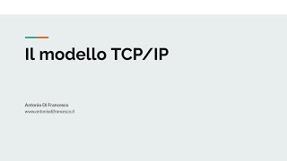 Il modello TCPIP  Lezioni di Informatica [upl. by Auqeenahs]