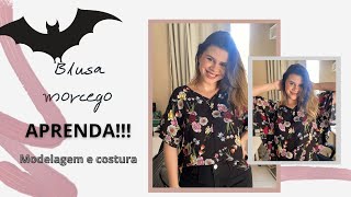 Aprenda a costurar a blusa morcego em 13 minutos [upl. by Celeski]