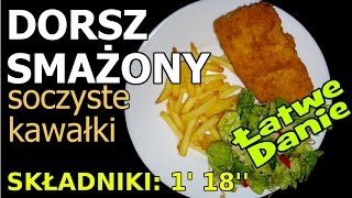 Łatwe danie  Dorsz smażony Mega prosty [upl. by Happy971]