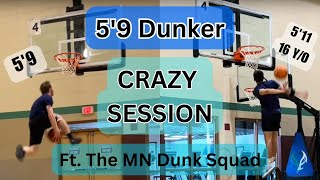 59 Dunker CRAZY Session with the MN Dunk Squad [upl. by Monjo]