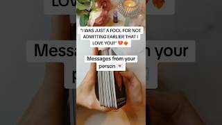 Messages From Your Person 💌❤️‍🔥 shorts tarotreading [upl. by Anigal787]