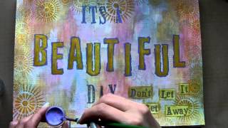 Art Journal Page  Beautiful Day [upl. by Nosmas457]