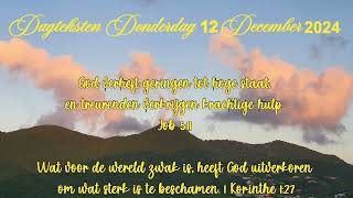 Dagteksten Donderdag 12 December 2024 [upl. by Rednasxela143]