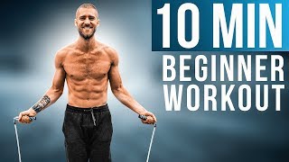 10 Min Beginner Jump Rope Workout [upl. by Liamaj294]