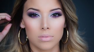 Vibrant Purple Eyes Kat Von D Chrysalis Palette Tutorial [upl. by Tadio]