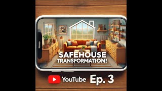 Safehouse Transformation Adding Furniture  House Flipper Ep 3 [upl. by Ynohtnaed]