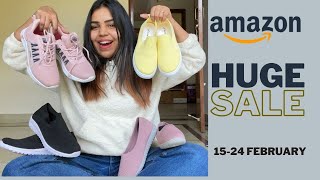 Womens sneakers under 599  Amazon Sale Haul [upl. by Yarg]