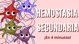 Hemostasia Secundaria en 4 MINUTOS Con mnemotecnia [upl. by Bekaj994]