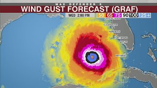 Watch It Expand WFLAs InHouse Model Shows Fast Growth of Hurricane Milton  Tracking the Tropics [upl. by Victor892]