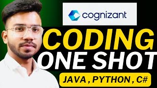 Cognizant Coding Question ONE SHOT🔥 Cognizant Technical Assessment Test 202425 [upl. by Gitlow500]