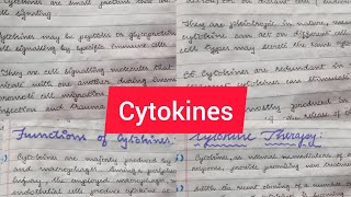 Cytokines  Its properties and functions  Cytokine therapy  Full notes [upl. by Noni]