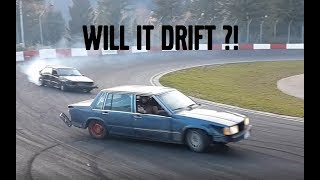 Can you drift a stock 90hp automatic volvo 740 on dry pavement [upl. by Letnohs467]