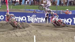 Jeffrey Herlings amp Jorge Prado epic battle MXGP of The Netherlands 2016  motocross [upl. by Naltiak397]