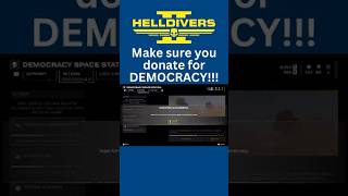 Make sure you donate for DEMOCRACY  Helldivers 2 [upl. by Euqilegna112]