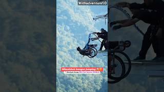 Wheelchair bungee jumping in Rishikesh 🔥💪bungeejumping bungee shortsfeed shortvideo shorts top [upl. by Eyeleen49]