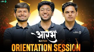 Live Orientation Session  AARAMBH Batch 🔥  Class 10th Indias Most Powerful Batch  Next Toppers [upl. by Lorrimer]