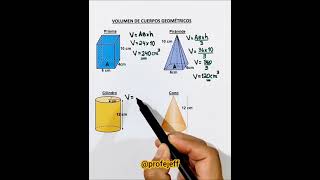 Volumen de cuerpos geométricos  Profe Jeff [upl. by Aryc]