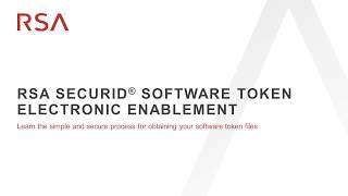 RSA SecurID Software Token Electronic Enablement [upl. by Morena]