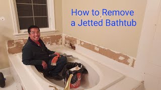 How to Remove a Jetted Bathtub [upl. by Aeila]