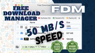 FDM Downloader review  Free Download Manager High Speed Download  No Cracking [upl. by Kerri]