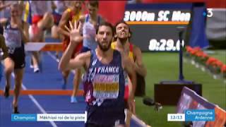 Athlétisme  Le Rémois Mahiedine Mekhissi remporte son 5e titre européen au 3 000 m steeple [upl. by Adnovaj]