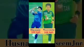 Husnain vs Junior Waseem Bowling 😲 pakistani bowlers [upl. by Pessa]