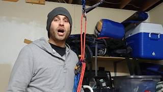 Practicing rappelling with a backup device  Regular Guy Climbing Vlog 2 [upl. by Atikahc]