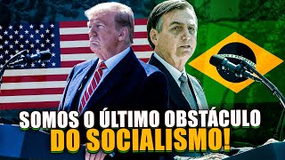 BOLSONARO FAZ DISCURSO COM TRUMP NOS ESTADOS UNIDOS [upl. by Zolnay]