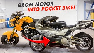 GROM MOTOR In SUPER POCKET BIKE Build Eps 1 [upl. by Eiahpets]