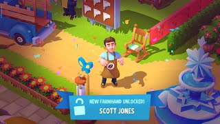 New Farmhand Unlocked  SCOTT JONES  Farmville 3 Gameplay HD [upl. by Ahsii524]