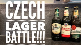 Pilsner Urquell Vs Staropramen Vs Budweiser Budvar  The Battle Of The Czech Lagers [upl. by Rani23]